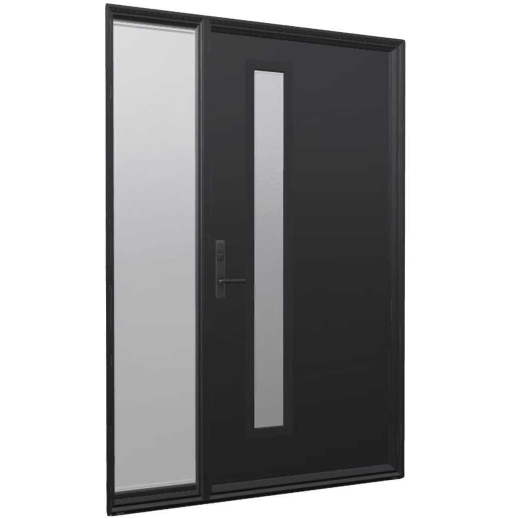 Ensemble entry door with sidelight